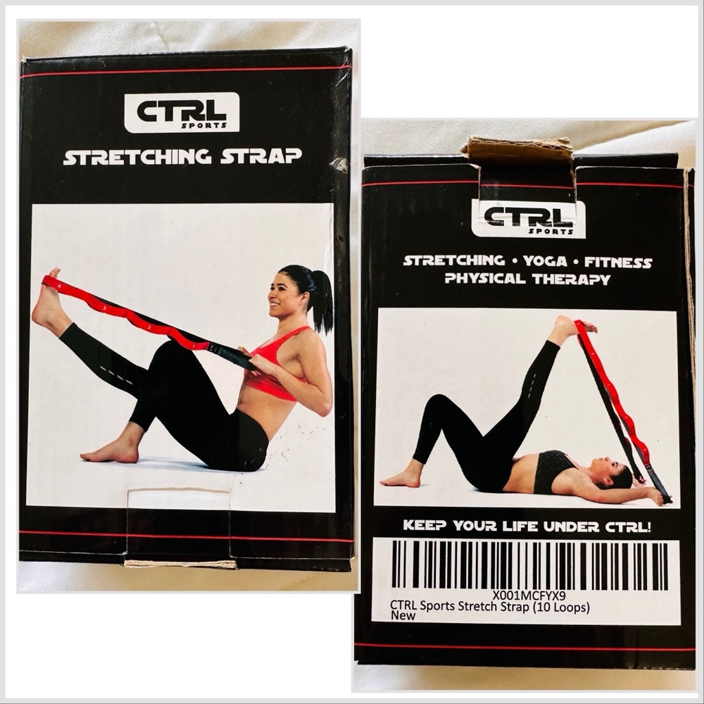 Stretching Strap with Loops - Non Elastic Stretch Band NEW CTRL Sports - Picture 6 of 10